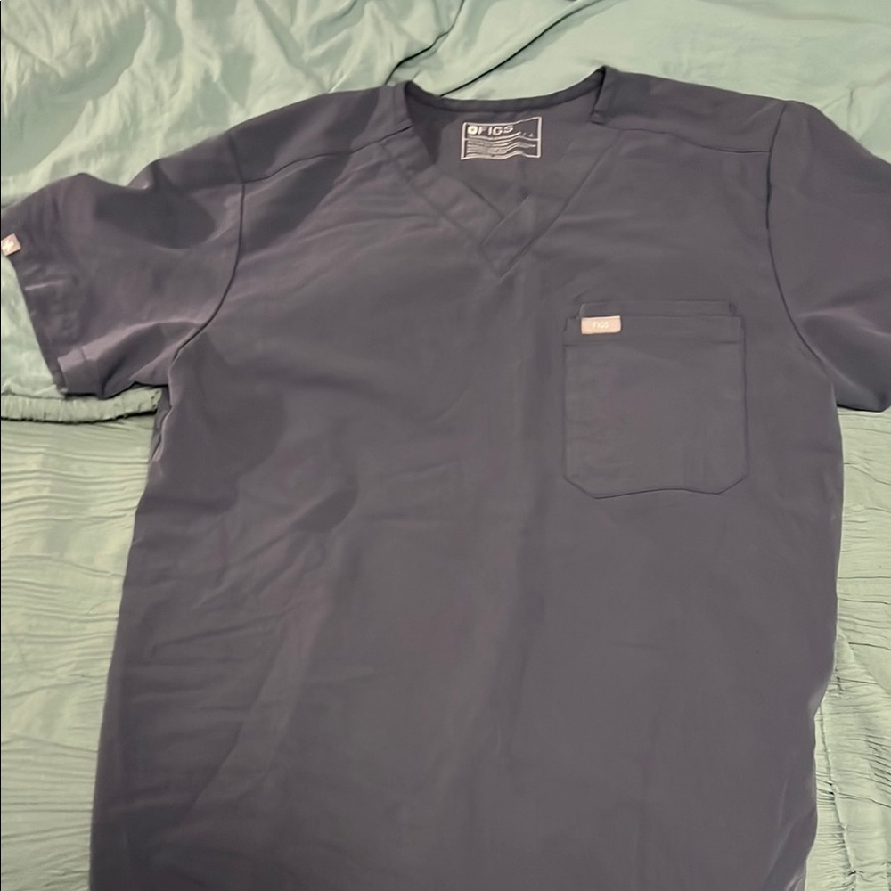 Men's Figs Grey Scrub top
